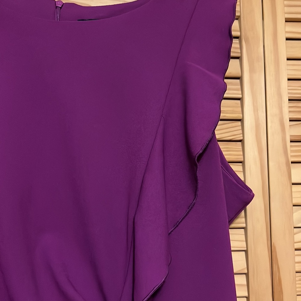 PLUS - Ruffled Sheath Dress - Picture 3 of 5